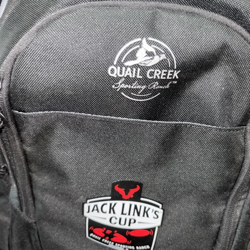 JACK LINKS CUP QUAIL CREEK SPORTING RANCH BACK PACK & T-SHIRT LIKE NEW CONDITION